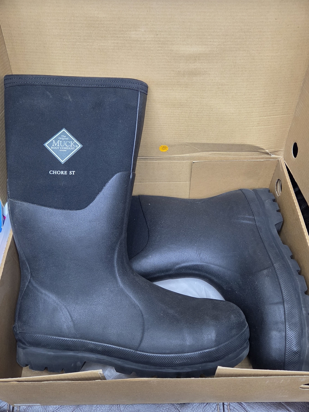 Muck Boot Company Chore ST Men's Black Waterproof Rain & Snow Boots